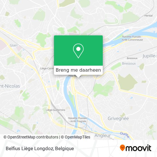 Belfius Liège Longdoz kaart