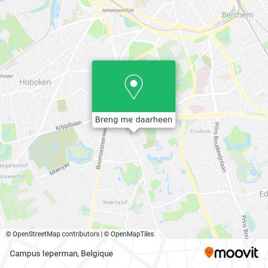 Campus Ieperman kaart