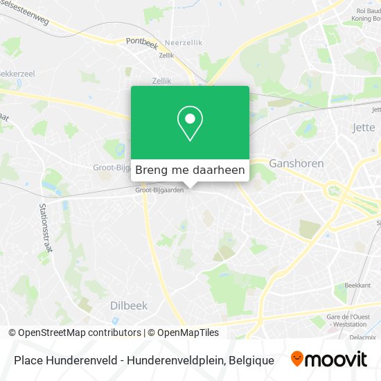 Place Hunderenveld - Hunderenveldplein kaart