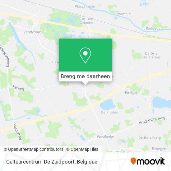 Cultuurcentrum De Zuidpoort kaart