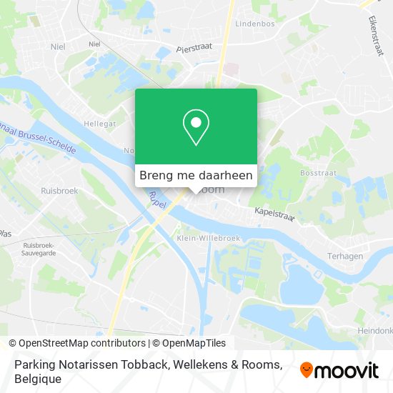 Parking Notarissen Tobback, Wellekens & Rooms kaart