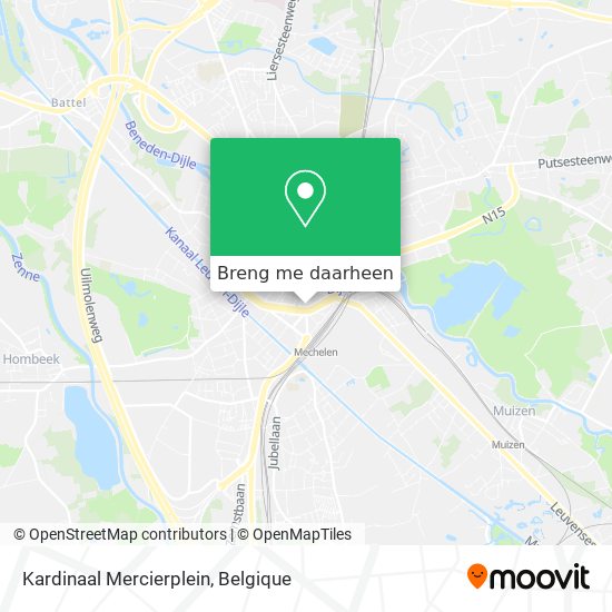 Kardinaal Mercierplein kaart