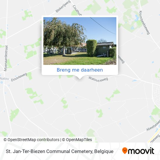 St. Jan-Ter-Biezen Communal Cemetery kaart