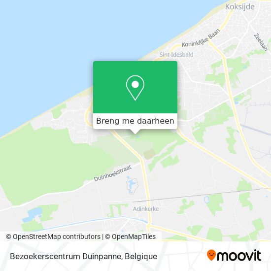 Bezoekerscentrum Duinpanne kaart