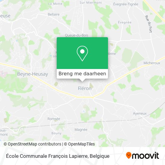 École Communale François Lapierre kaart
