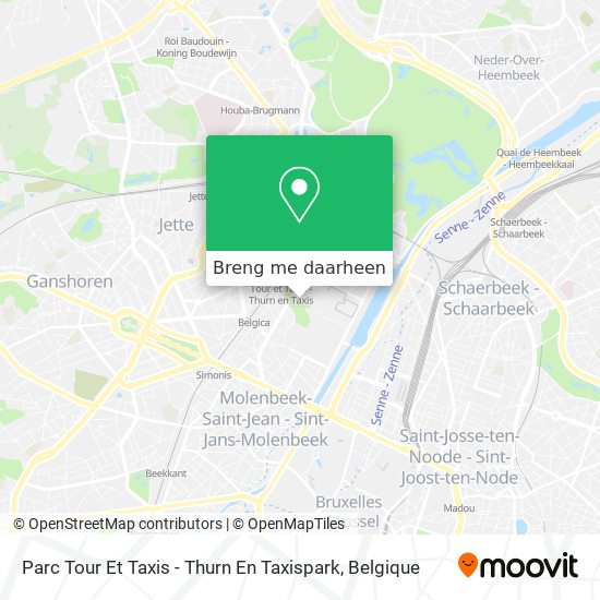 Parc Tour Et Taxis - Thurn En Taxispark kaart
