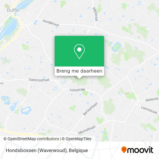 Hondsbossen (Waverwoud) kaart