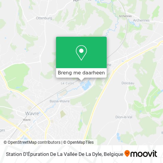 Station D'Épuration De La Vallée De La Dyle kaart
