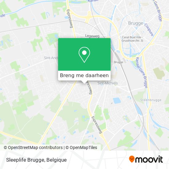 Sleeplife Brugge kaart