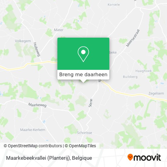 Maarkebeekvallei (Planterij) kaart