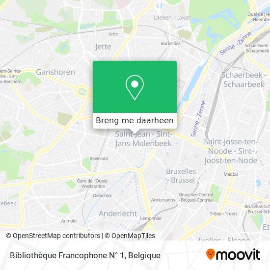 Bibliothèque Francophone N° 1 kaart