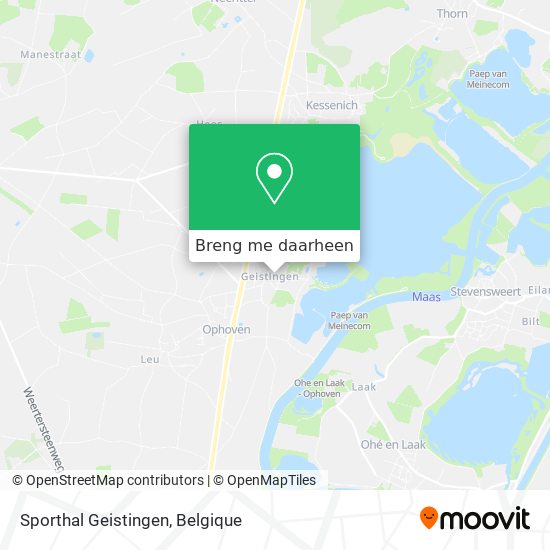 Sporthal Geistingen kaart