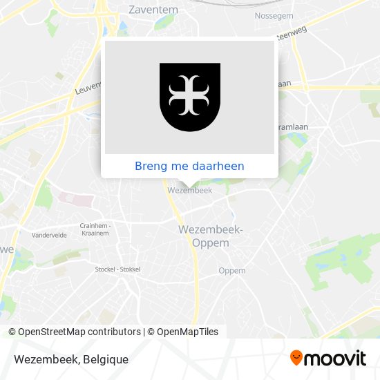 Wezembeek kaart