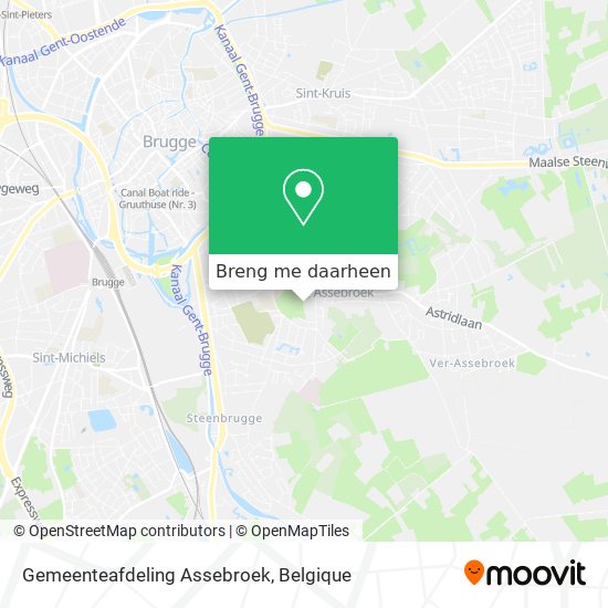 Gemeenteafdeling Assebroek kaart