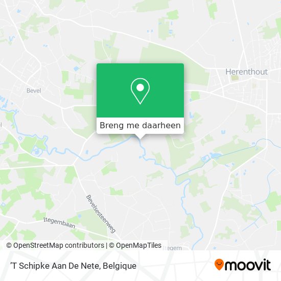 ’T Schipke Aan De Nete kaart