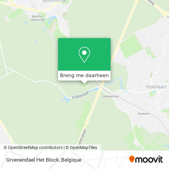 Grvenendael Het Block kaart