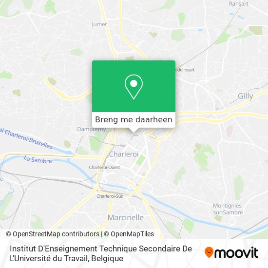 Institut D'Enseignement Technique Secondaire De L'Université du Travail kaart
