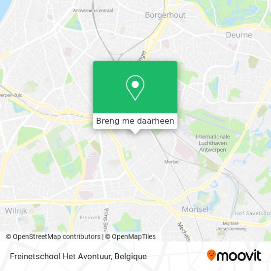 Freinetschool Het Avontuur kaart