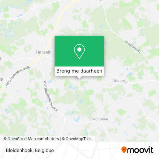 Bleidenhoek kaart