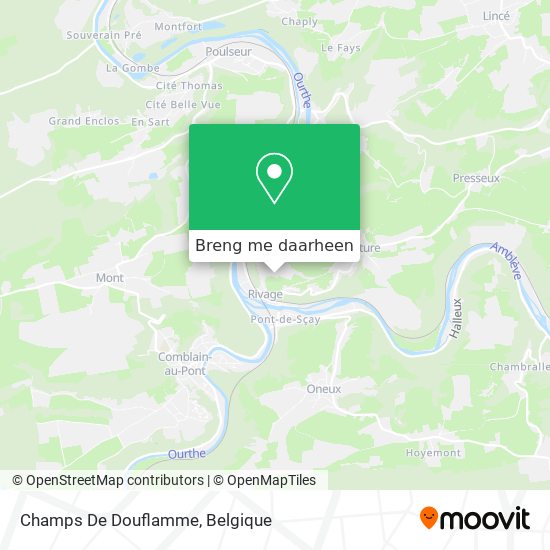 Champs De Douflamme kaart