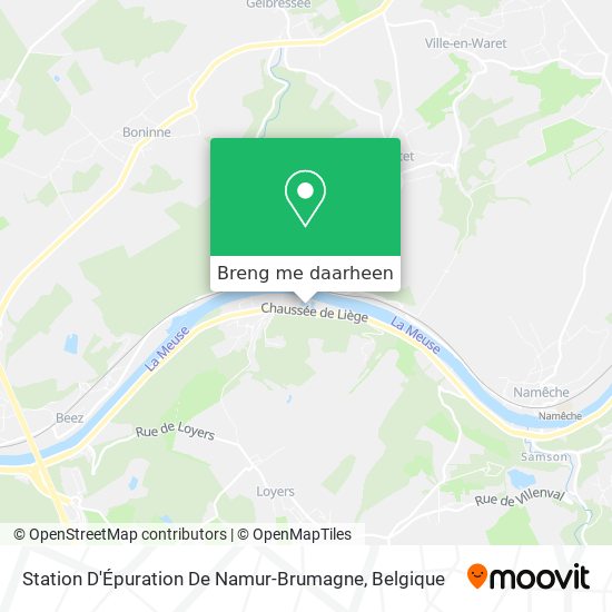 Station D'Épuration De Namur-Brumagne kaart