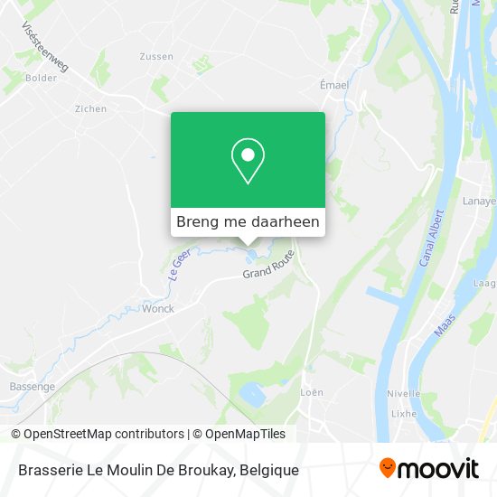 Brasserie Le Moulin De Broukay kaart