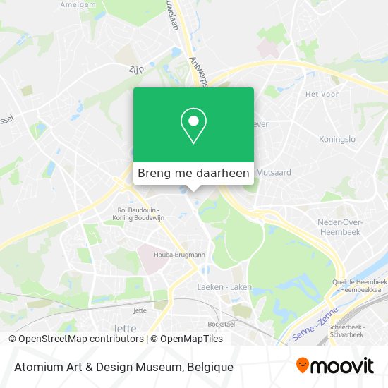 Atomium Art & Design Museum kaart
