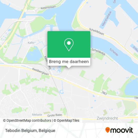 Tebodin Belgium kaart