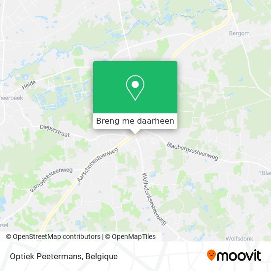 Optiek Peetermans kaart