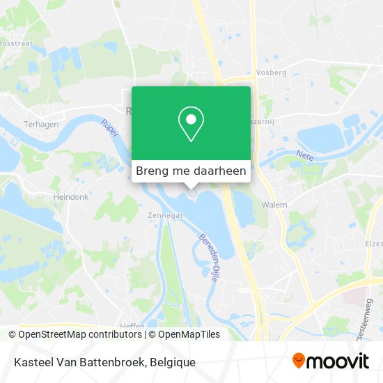 Kasteel Van Battenbroek kaart