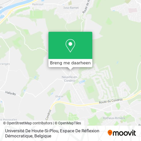 Université De Houte-Si-Plou, Espace De Réflexion Démocratique kaart