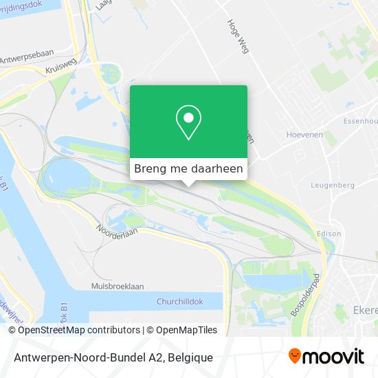 Antwerpen-Noord-Bundel A2 kaart