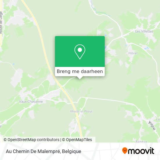 Au Chemin De Malempré kaart