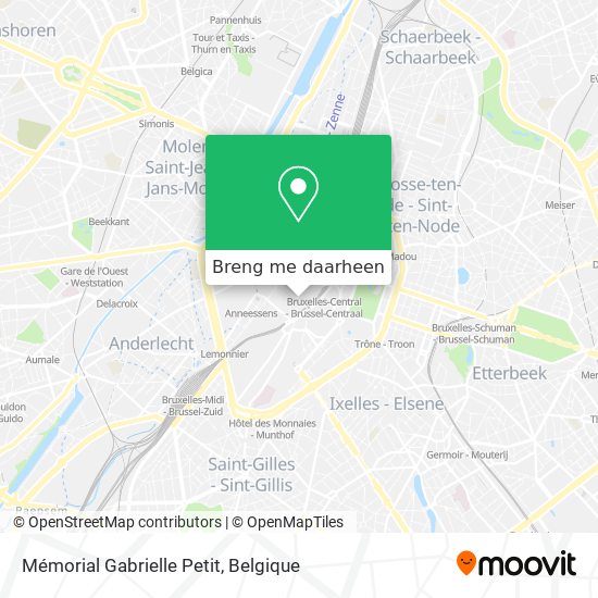 Mémorial Gabrielle Petit kaart