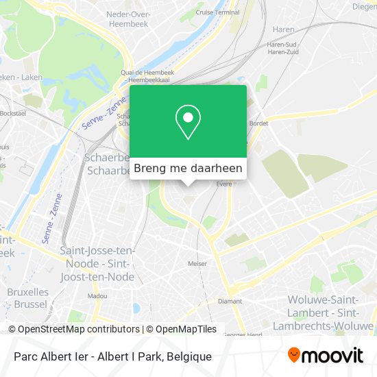 Parc Albert Ier - Albert I Park kaart