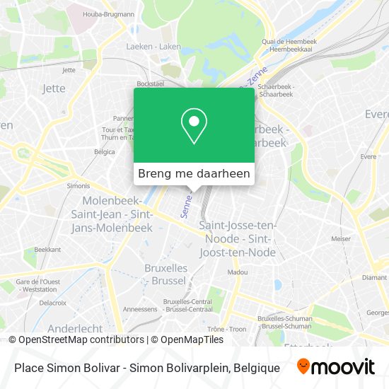 Place Simon Bolivar - Simon Bolivarplein kaart
