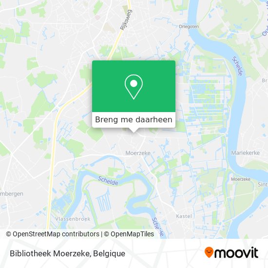 Bibliotheek Moerzeke kaart