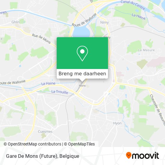 Gare De Mons (Future) kaart