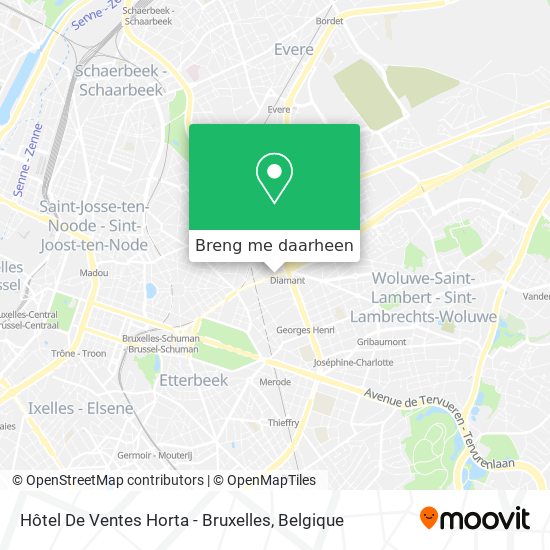 Hôtel De Ventes Horta - Bruxelles kaart