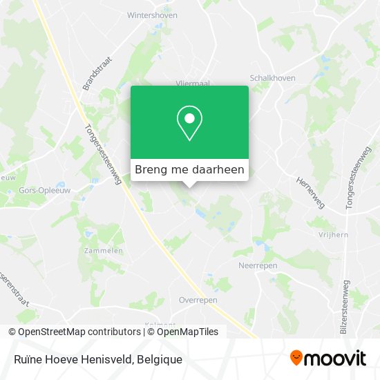 Ruïne Hoeve Henisveld kaart