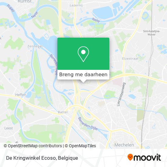 De Kringwinkel Ecoso kaart