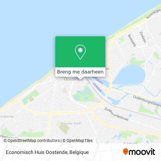 Economisch Huis Oostende kaart
