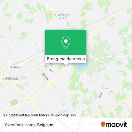 Overstock Home kaart
