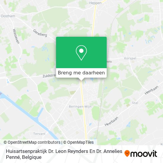 Huisartsenpraktijk Dr. Leon Reynders En Dr. Annelies Penné kaart