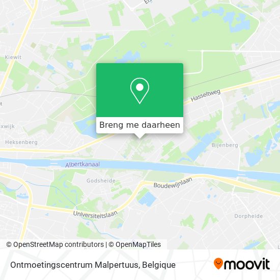 Ontmoetingscentrum Malpertuus kaart