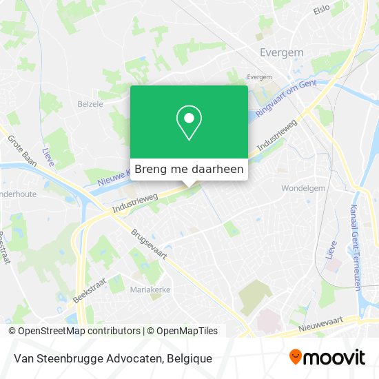 Van Steenbrugge Advocaten kaart