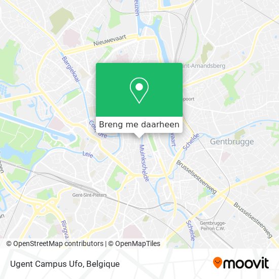 Ugent Campus Ufo kaart