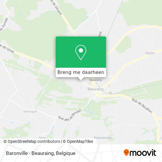 Baronville - Beauraing kaart