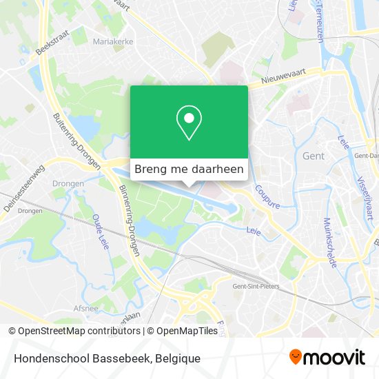 Hondenschool Bassebeek kaart