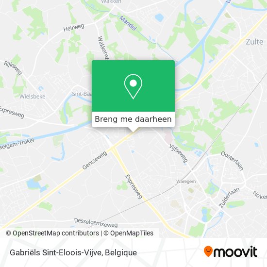 Gabriëls Sint-Eloois-Vijve kaart